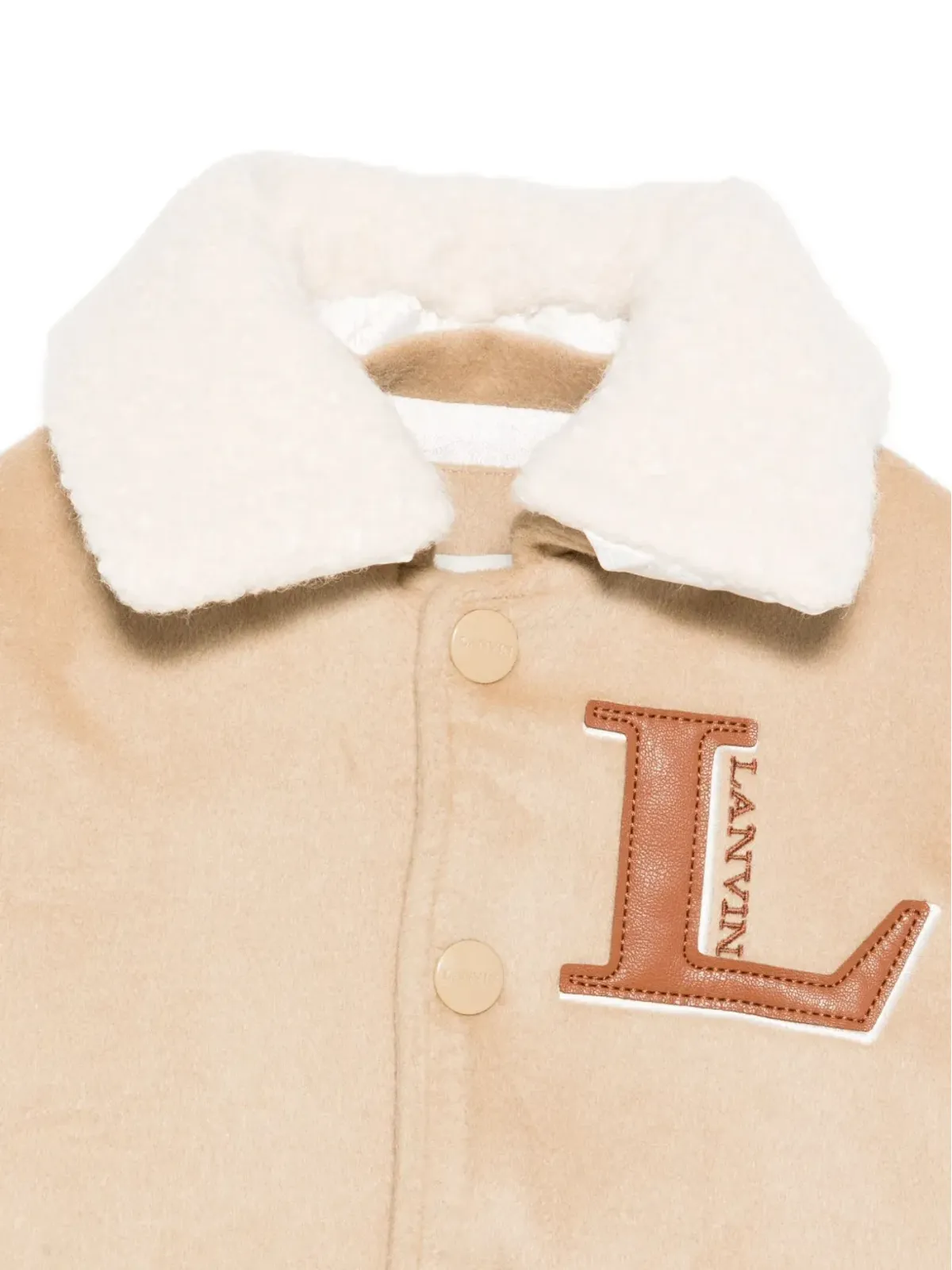 Lanvin Enfant ロゴ刺繍ボンバージャケット - 画像3