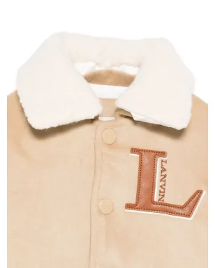 Lanvin Enfant ロゴ刺繍ボンバージャケット - サムネイル3