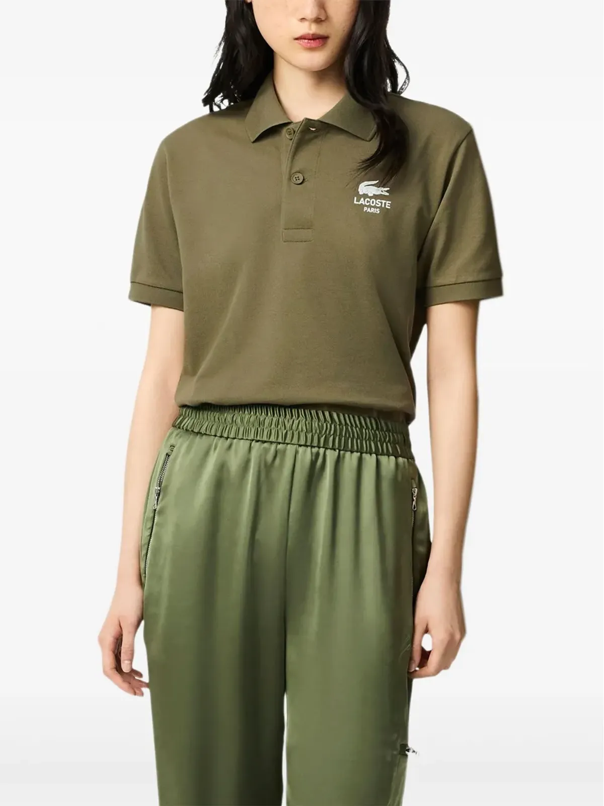 Lacoste L.12.12 ロゴ刺繍ポロシャツ - 画像2