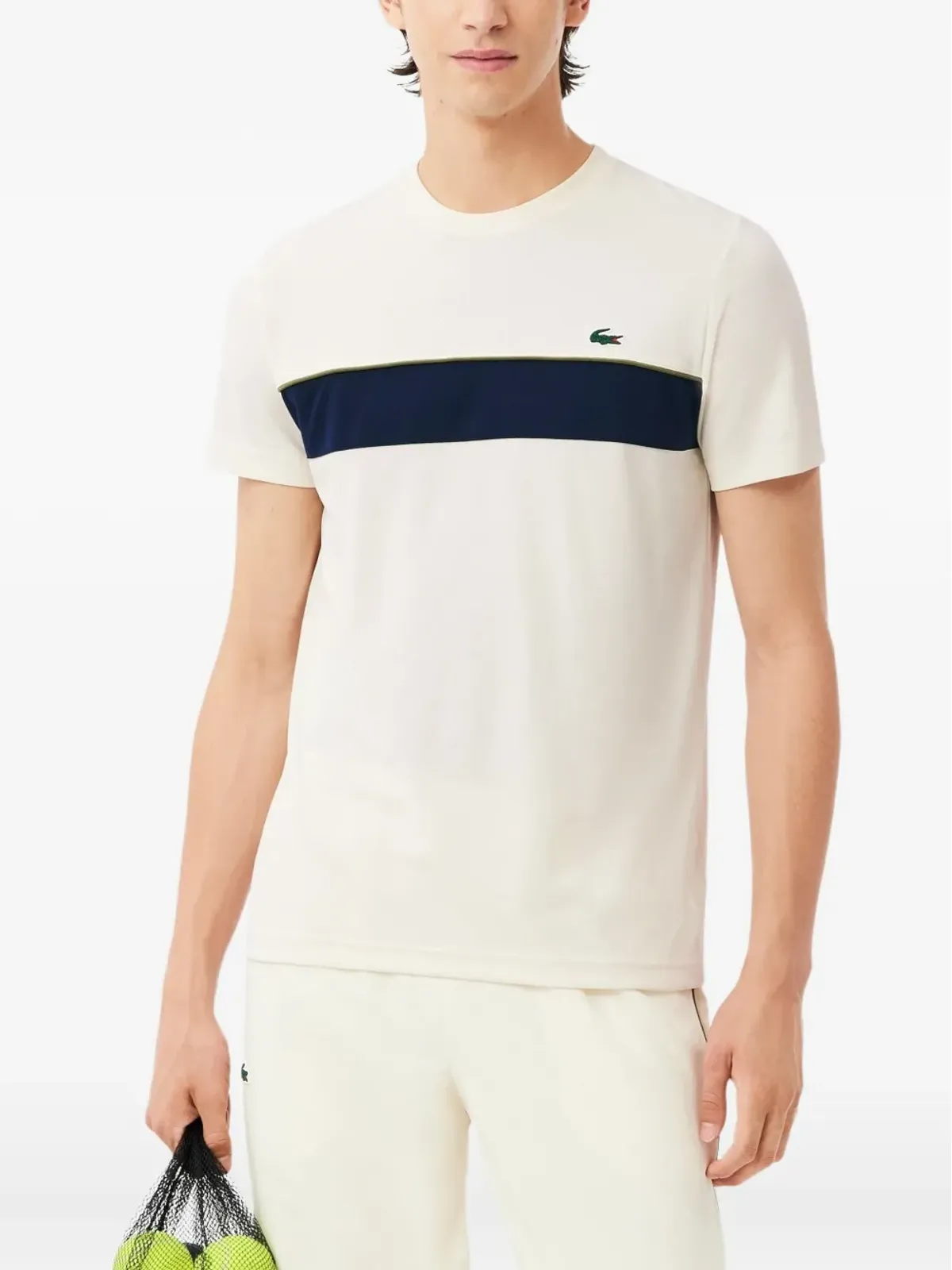 Lacoste カラーブロック クルーネック Tシャツ - 画像2