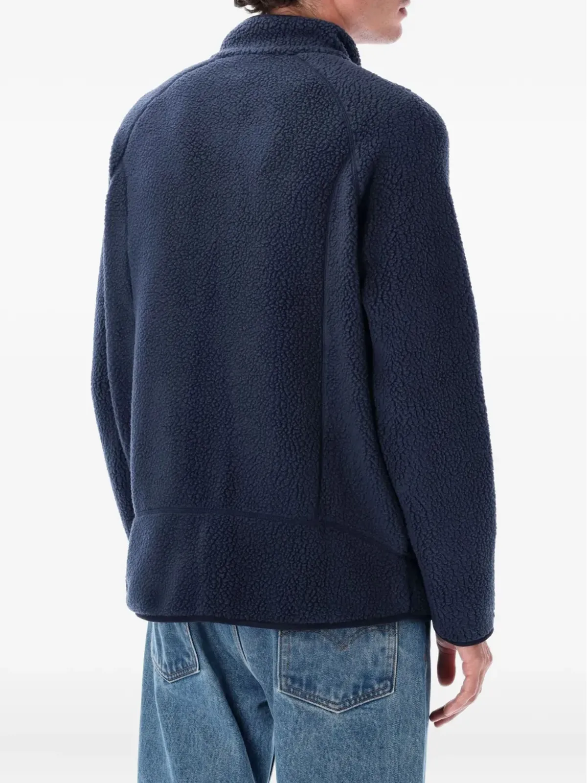 Patagonia ロゴパッチ付きフリースボンバージャケット - 画像2
