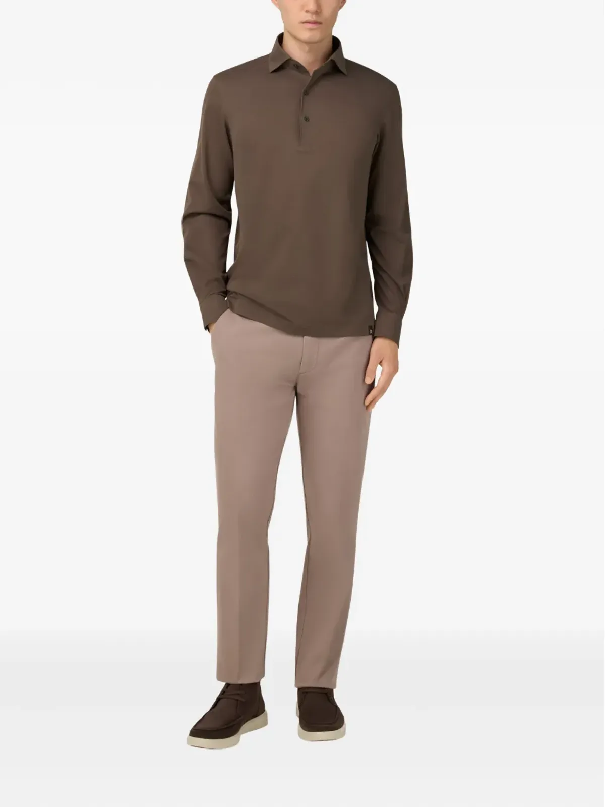 Boggi Milano コットン ストレートレッグパンツ - 画像2