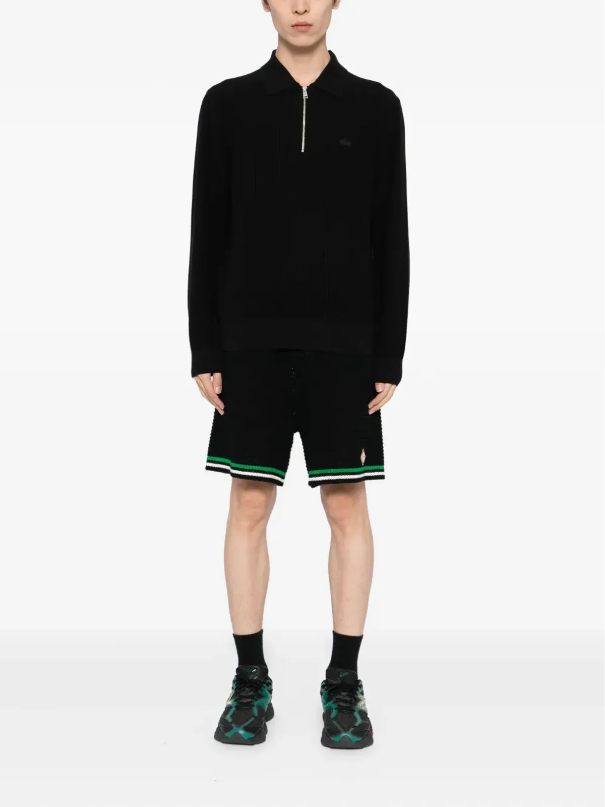 Lacoste 半ジップポロシャツ - 画像2