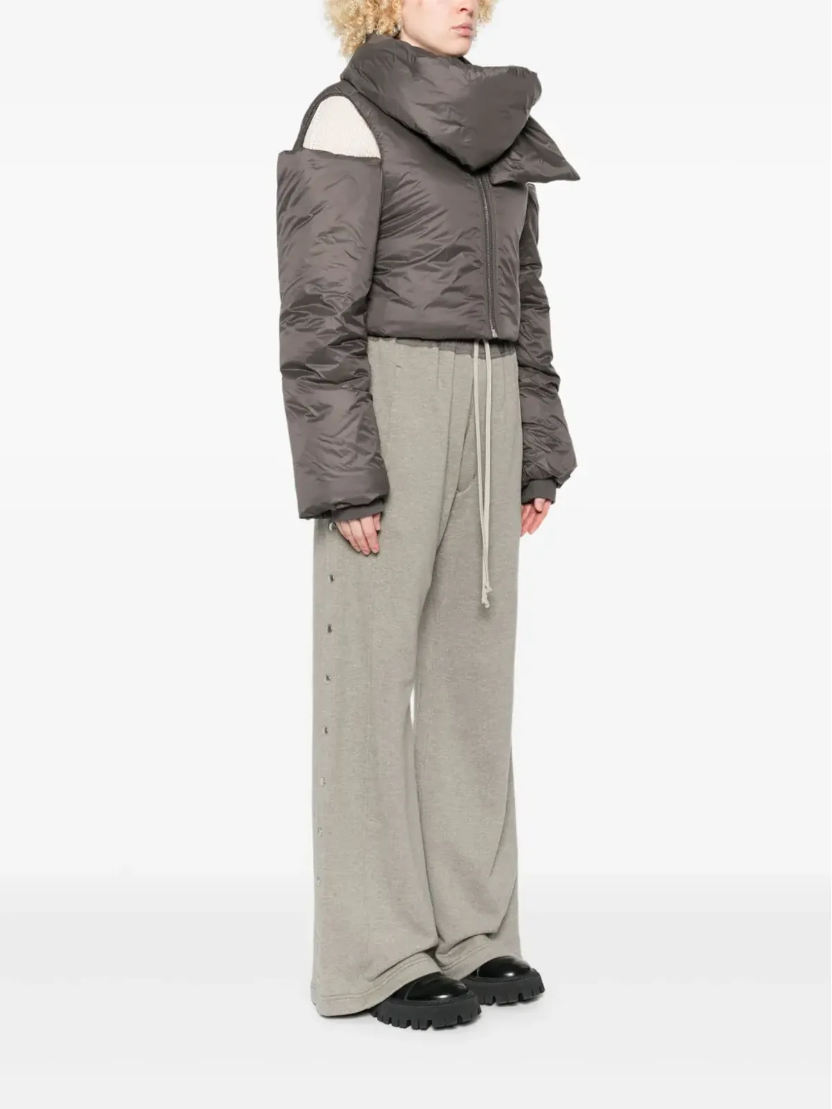 Rick Owens DRKSHDW ジップフロント・クロップドジャケット - 画像3
