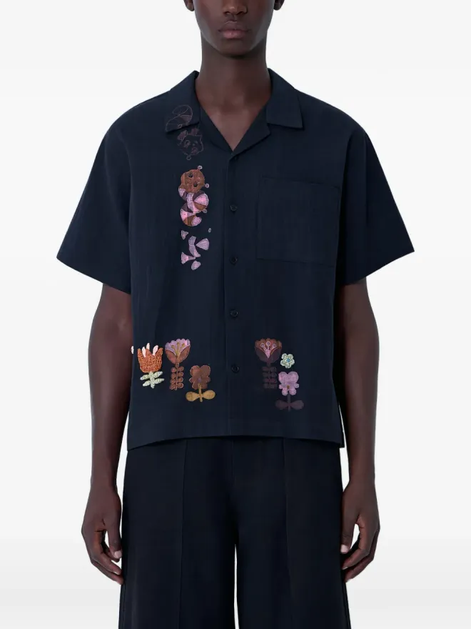 STORY mfg. STORY mfg. フローラルモチーフシャツ - ブラックの商品画像