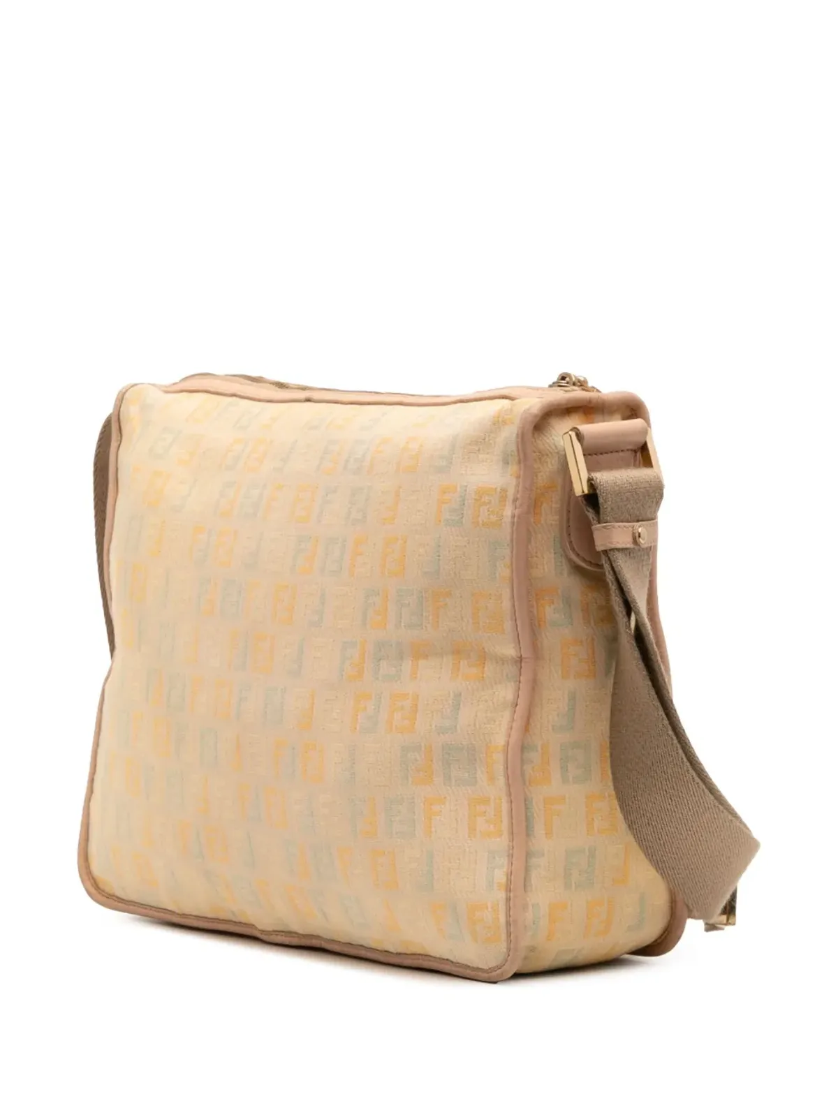 Fendi ズッキーノ キャンバス F チャーム クロスボディバッグ - 画像3