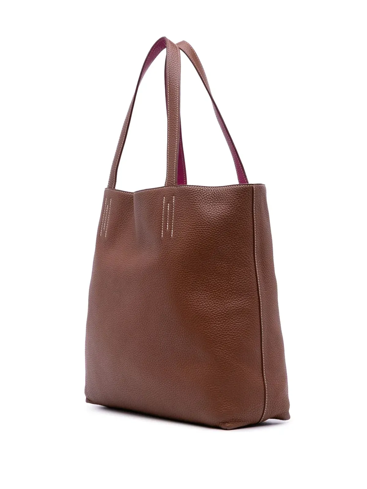 Hermès Pre-Owned Clemence Double Sens トートバッグ ピンク - 画像3