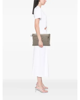 Balenciaga - ラムスキン・モトクロス・クラシック・クリップ・クラッチバッグ グレー - サムネイル2