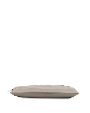 Balenciaga - ラムスキン・モトクロス・クラシック・クリップ・クラッチバッグ グレー - サムネイル4