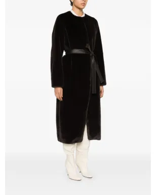 Vanessa Bruno belted coat - Brown - サムネイル3