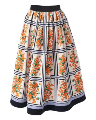 Carolina Herrera 花柄ミディスカート - サムネイル1