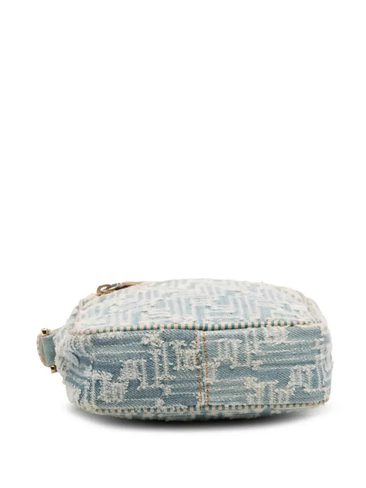 Fendi Pre-Owned 2000-2010 Zucca Denim クロスボディバッグ - ブルー - 画像4