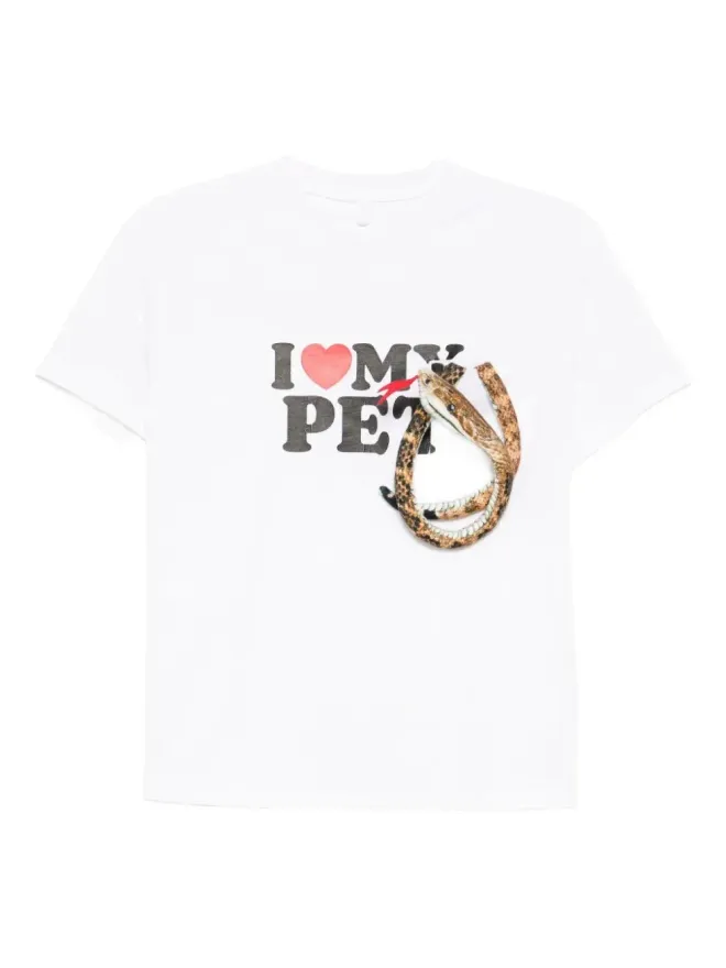 doublet Doublet スネークアップリケ グラフィックプリント Tシャツの商品画像