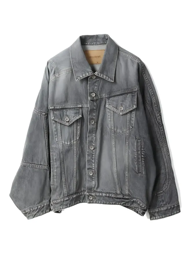 doublet Doublet デニムジャケット - グレーの商品画像
