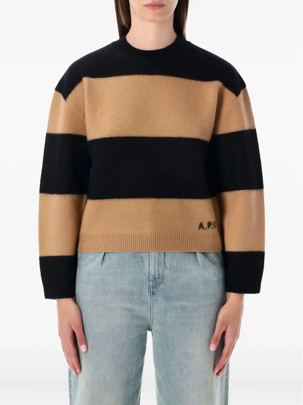 A.P.C. ペニー・ストライプ ニットセーター - 画像1