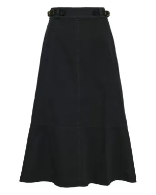 Ulla Johnson 細いベルト付きハイウエストスカート - ブラック - サムネイル1