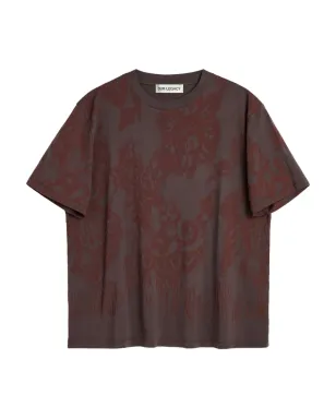 OUR LEGACY ボックス花柄プリントTシャツ - ブラウン - サムネイル1