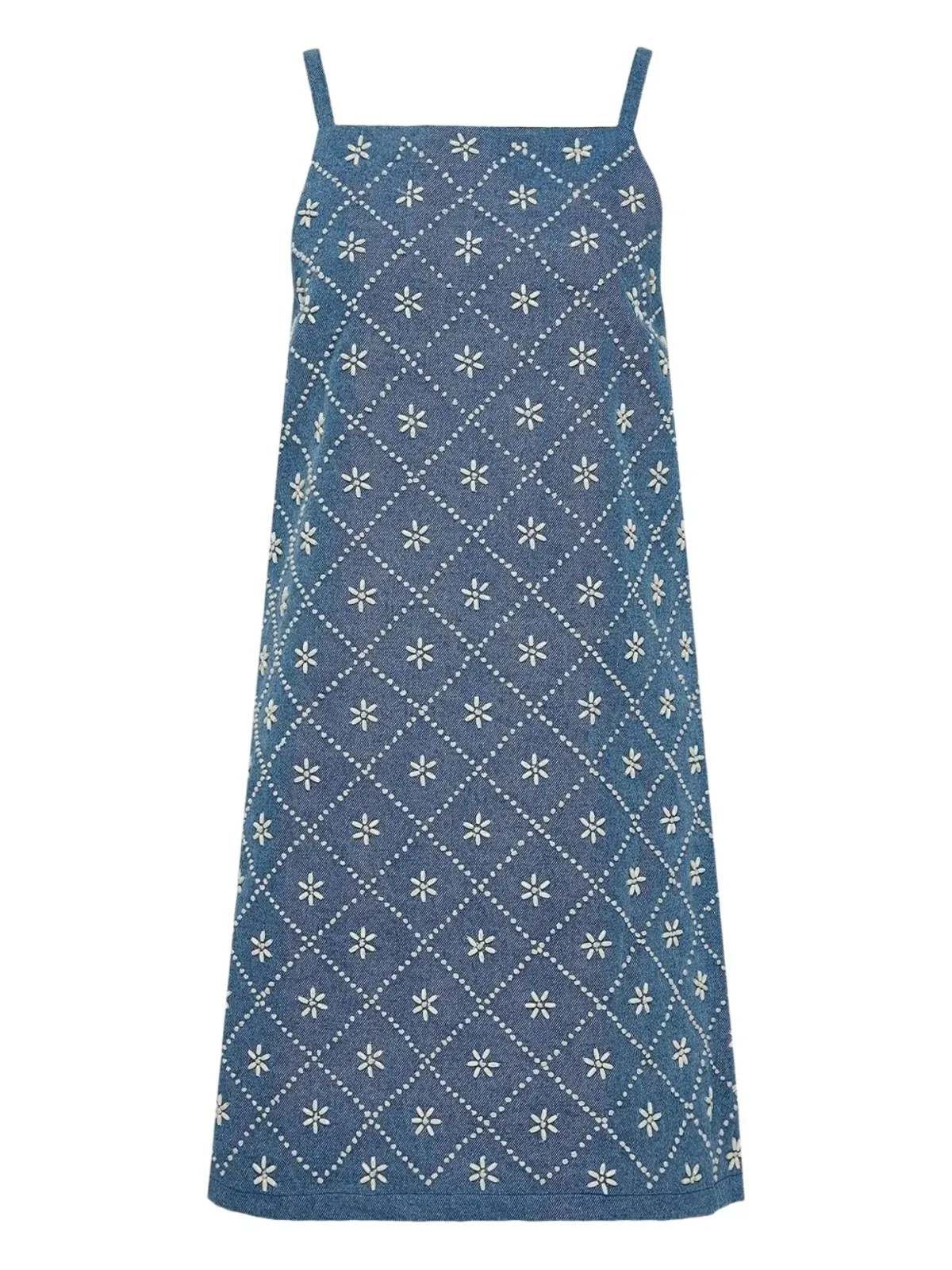 rag & bone Gentry 刺繍デニムドレス ブルー - 画像1