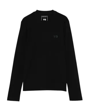 Y-3 ロゴプリント長袖Tシャツ - サムネイル1
