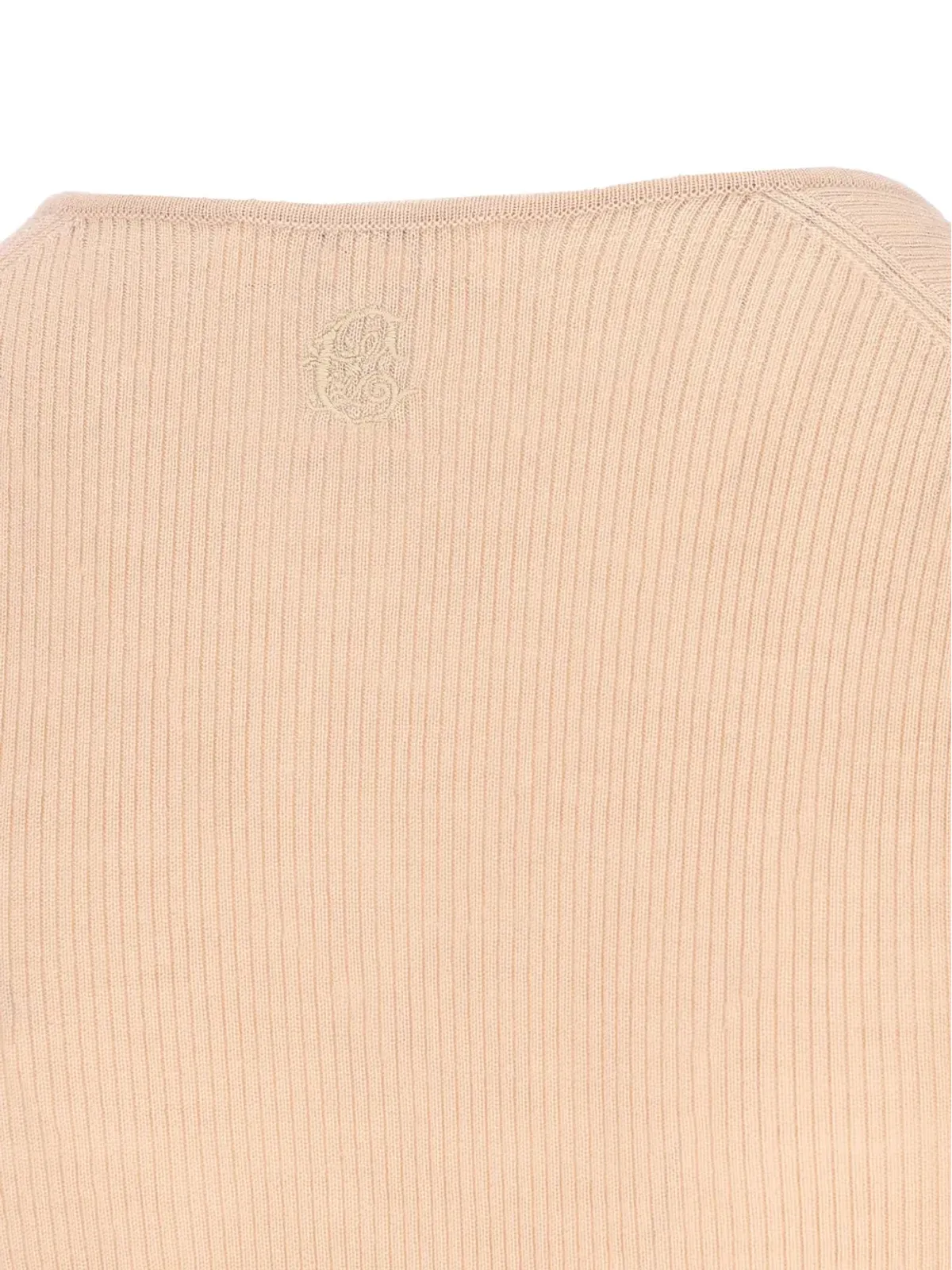 Chloé ヘンリーネック リブ編み ボタンフロント Tシャツ - 画像4
