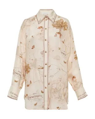 ZIMMERMANN マッププリントシャツ - サムネイル1