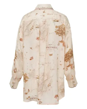ZIMMERMANN マッププリントシャツ - サムネイル2