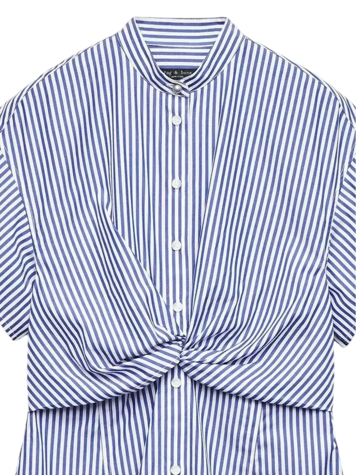 rag & bone グレッチェン ストライプ ツイストフロント ドレス - Blue - 画像2