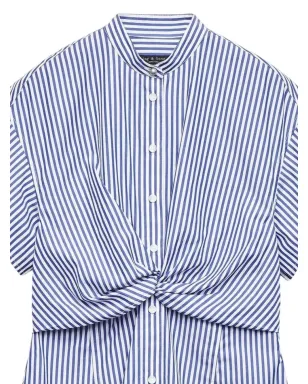 rag & bone グレッチェン ストライプ ツイストフロント ドレス - Blue - サムネイル2