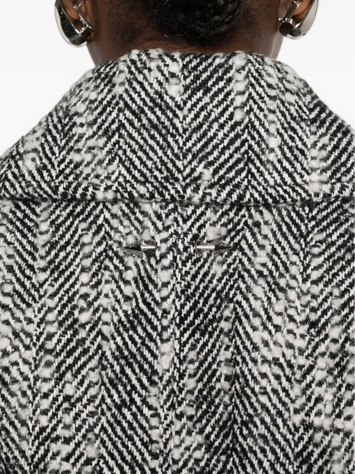 Patrizia Pepe ヘリンボーン ダブルブレストコート - 画像5
