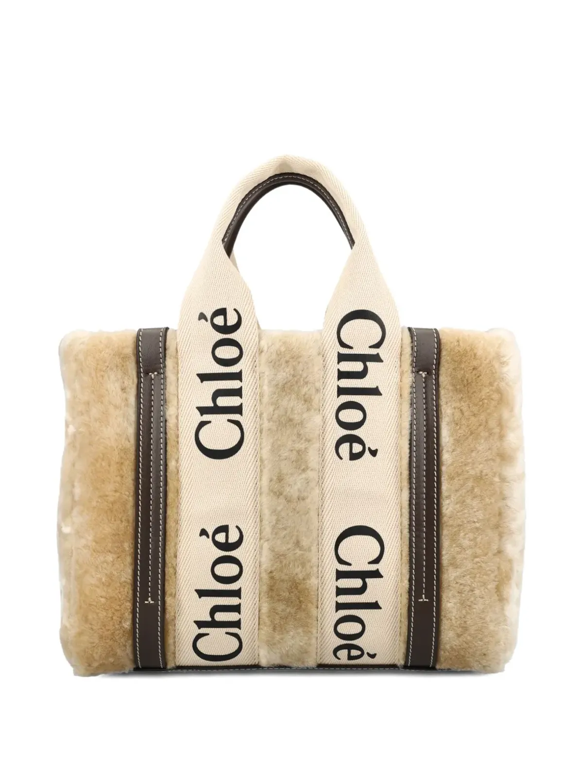 Chloé シェアリング ロゴプレート トートバッグ - 画像2