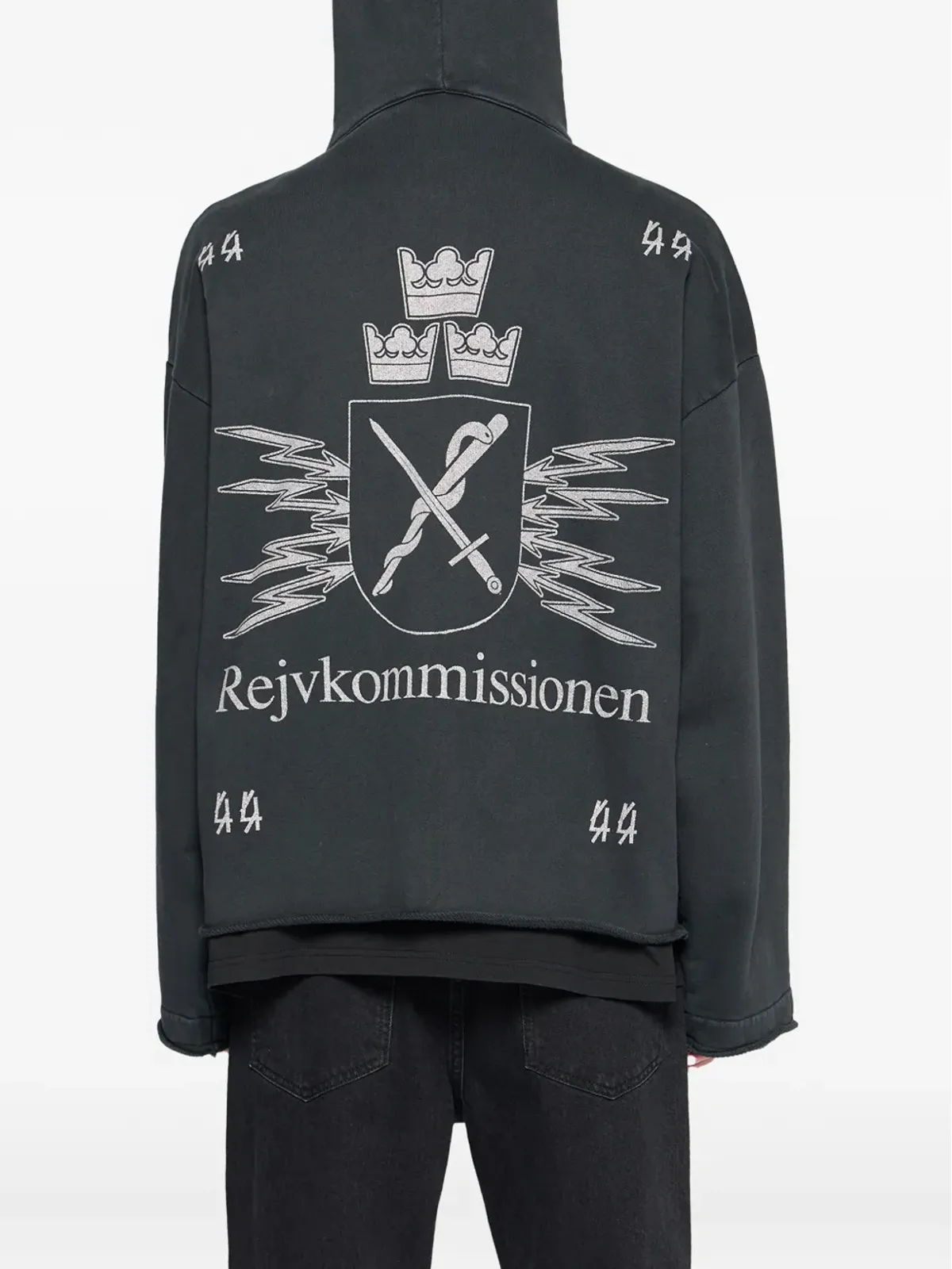 44 LABEL GROUP コミッション ロー・カット ZIPフーディ - 画像3