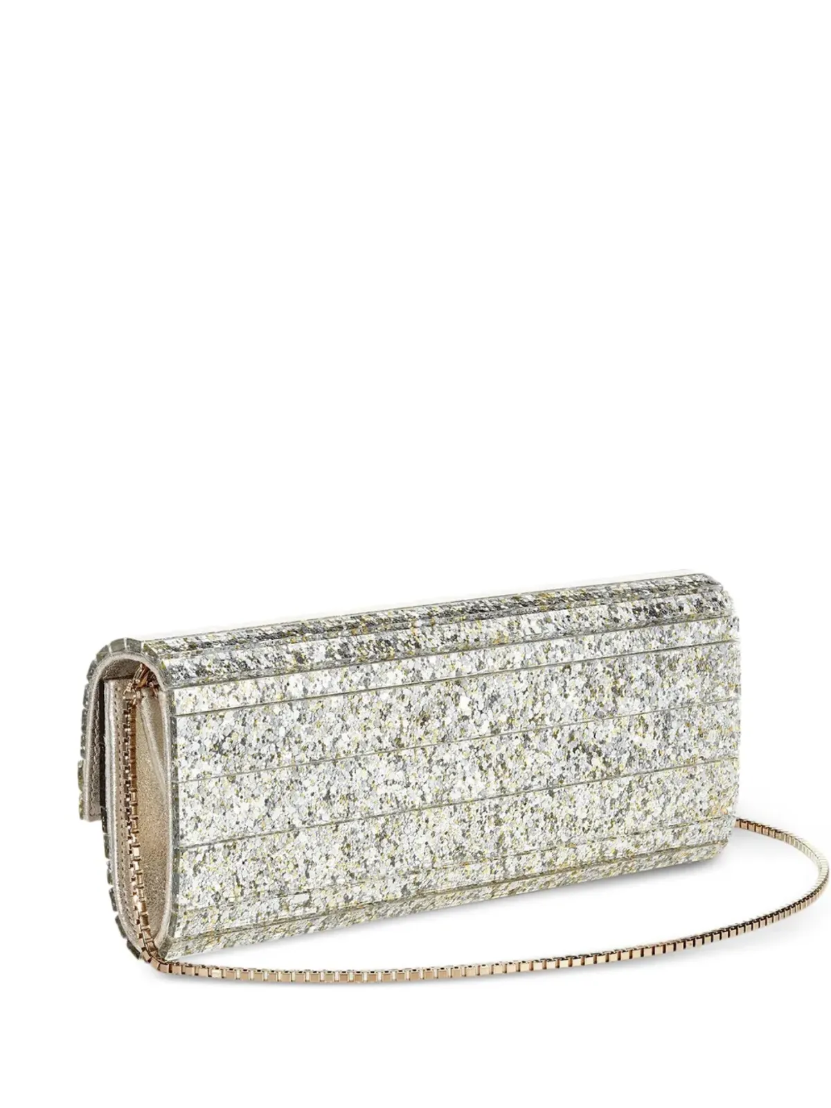 Jimmy Choo Sweetie グリッター風クラッチバッグ - Silver - 画像1