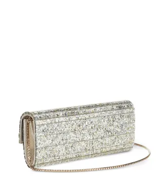Jimmy Choo Sweetie グリッター風クラッチバッグ - Silver - サムネイル1