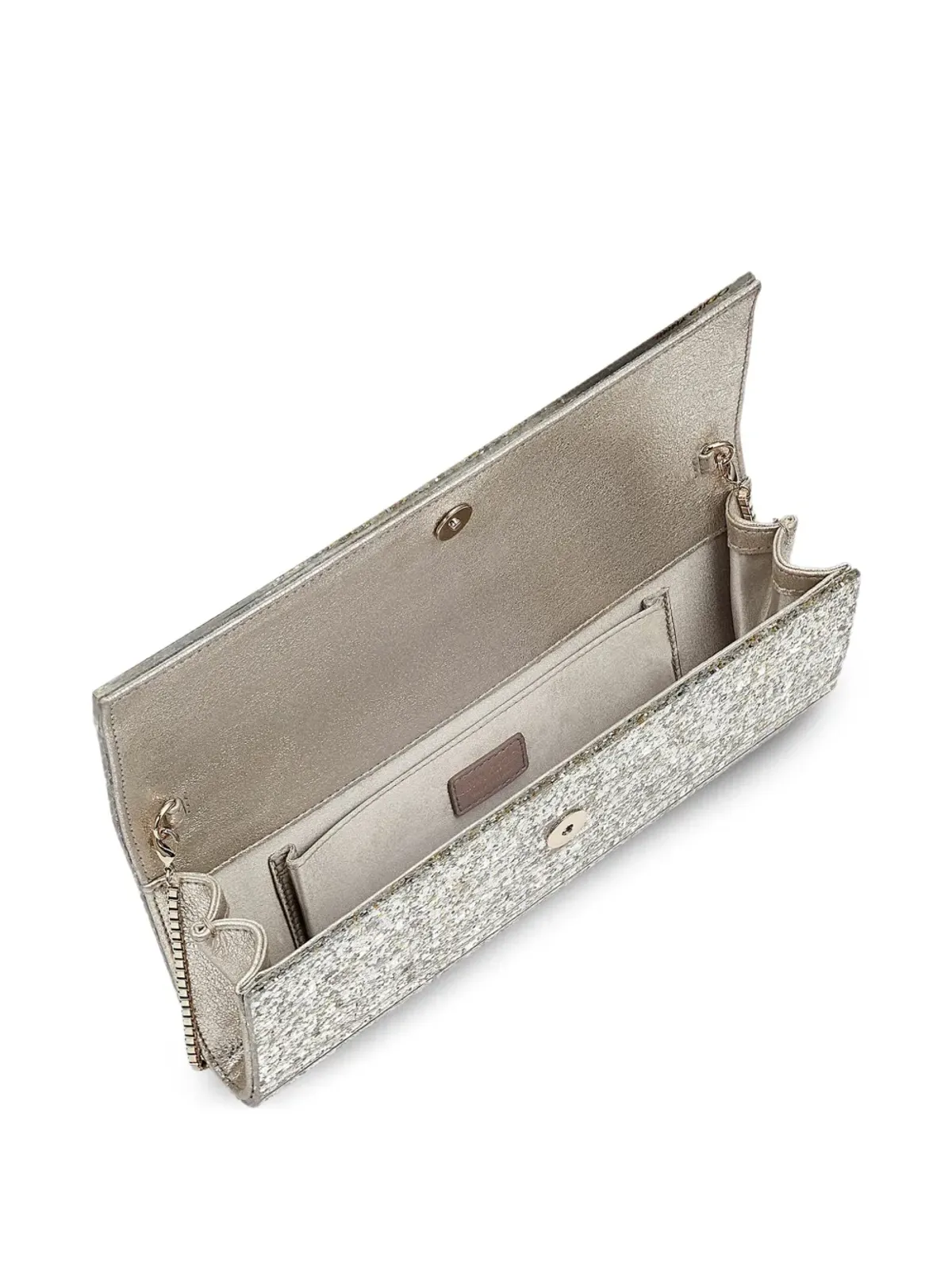 Jimmy Choo Sweetie グリッター風クラッチバッグ - Silver - 画像3