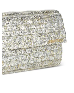 Jimmy Choo Sweetie グリッター風クラッチバッグ - Silver - サムネイル4