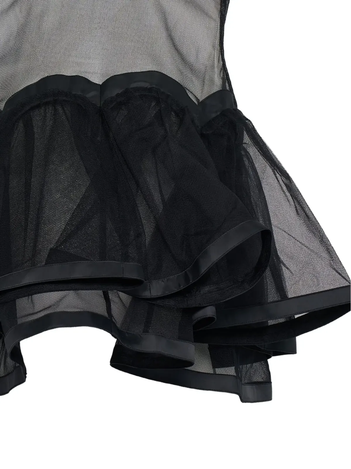 Noir Kei Ninomiya チュールレイヤードトップ - 画像3