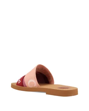 Chloé ロゴ入りサンダル - ピンク - サムネイル3