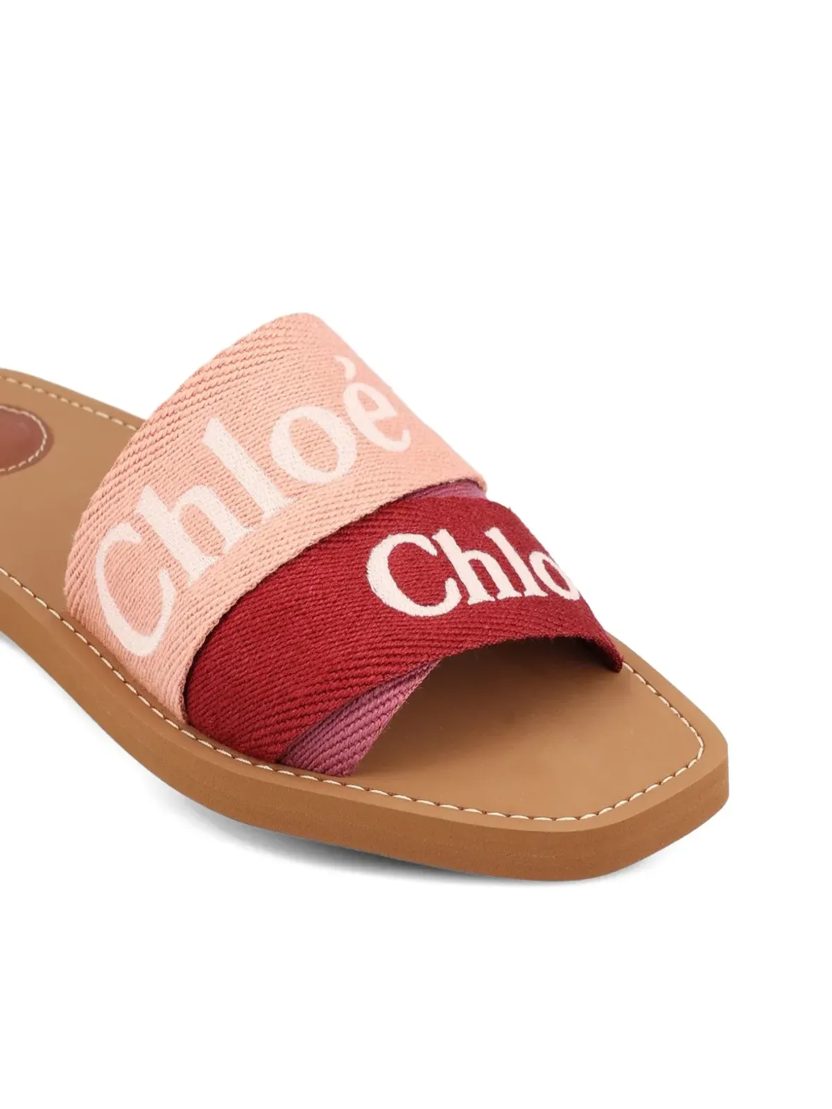Chloé ロゴ入りサンダル - ピンク - 画像4