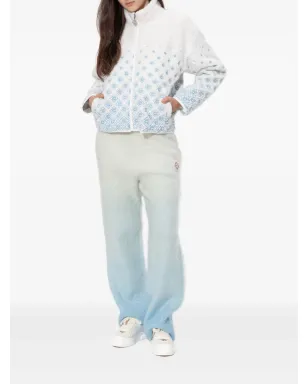 Casablanca モノグラム ジップアップ フリースジャケット（ホワイト） - サムネイル2