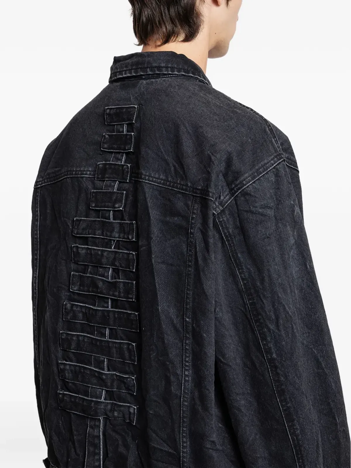 44 LABEL GROUP シミュレーションボタン付きデニムジャケット - 画像4