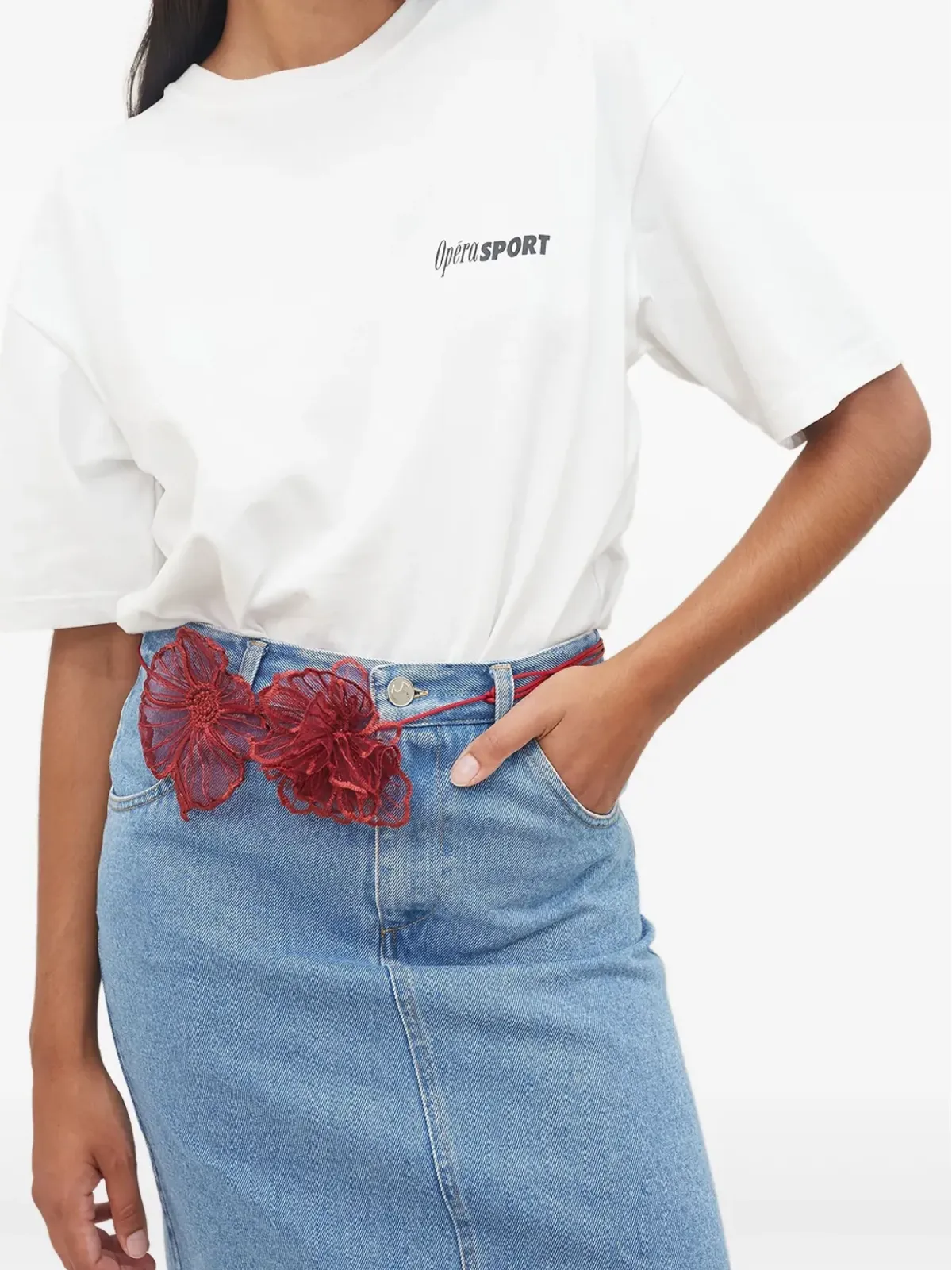 OpéraSPORT ロゴディテール コットン Tシャツ - 画像4