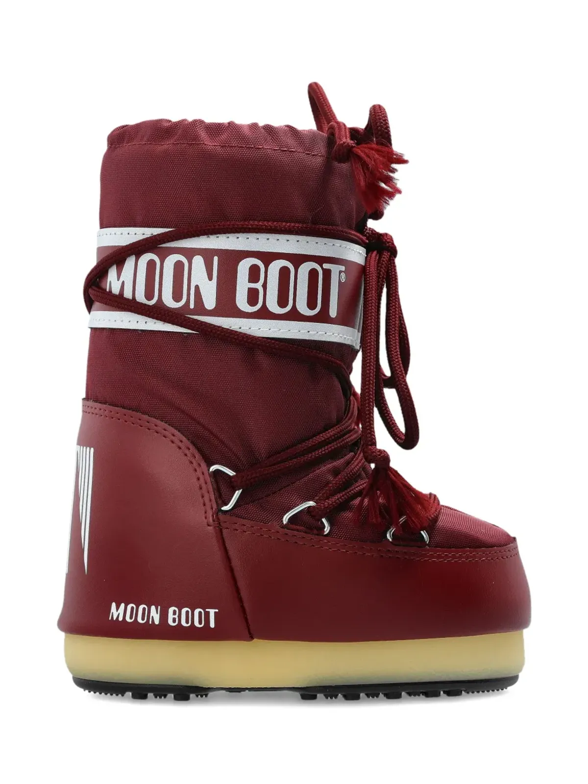 Moon Boot Kids ロゴプリント レースアップ ブーツ - 画像2