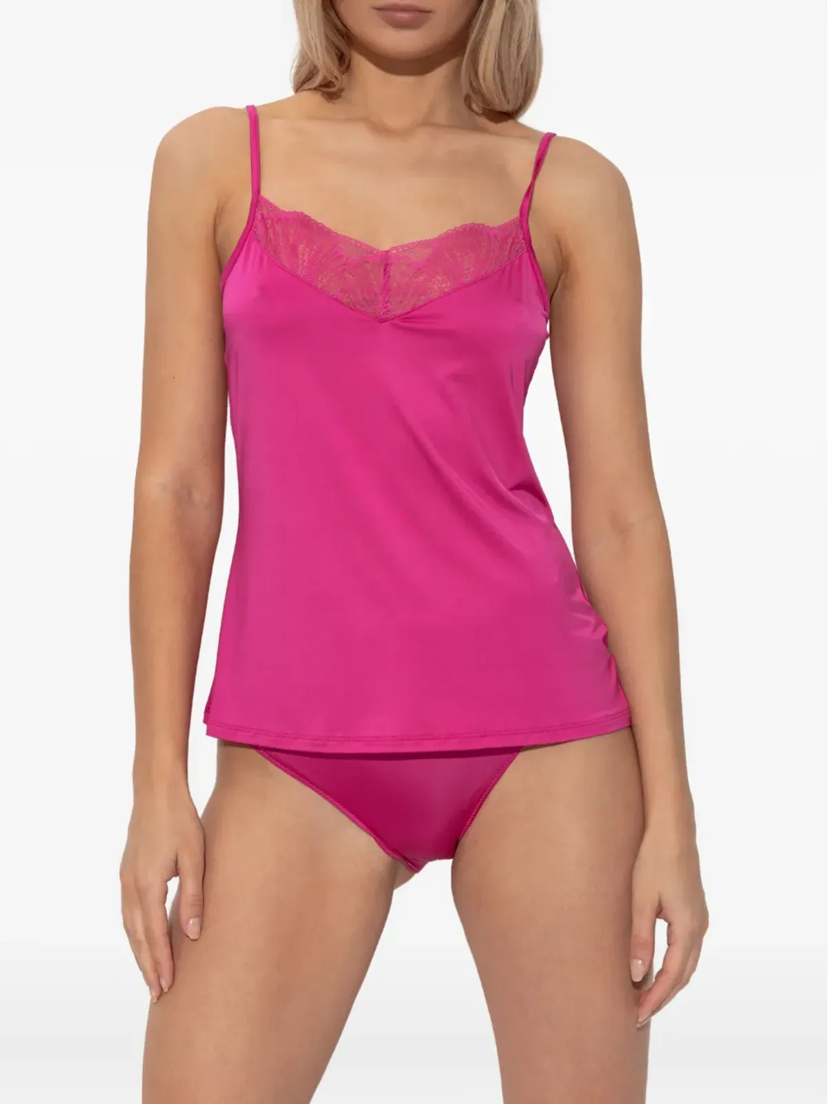 Hanro Lilith lace-trim camisole - 画像2