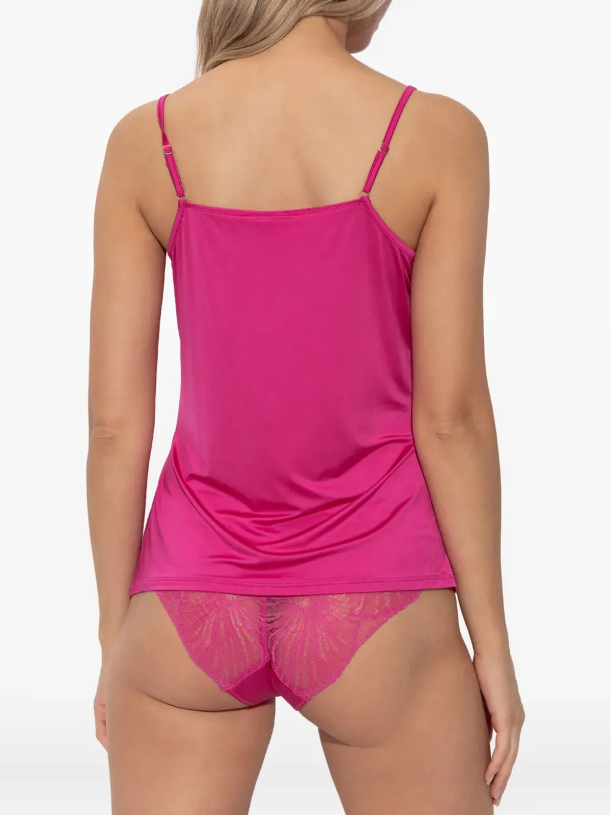 Hanro Lilith lace-trim camisole - 画像3