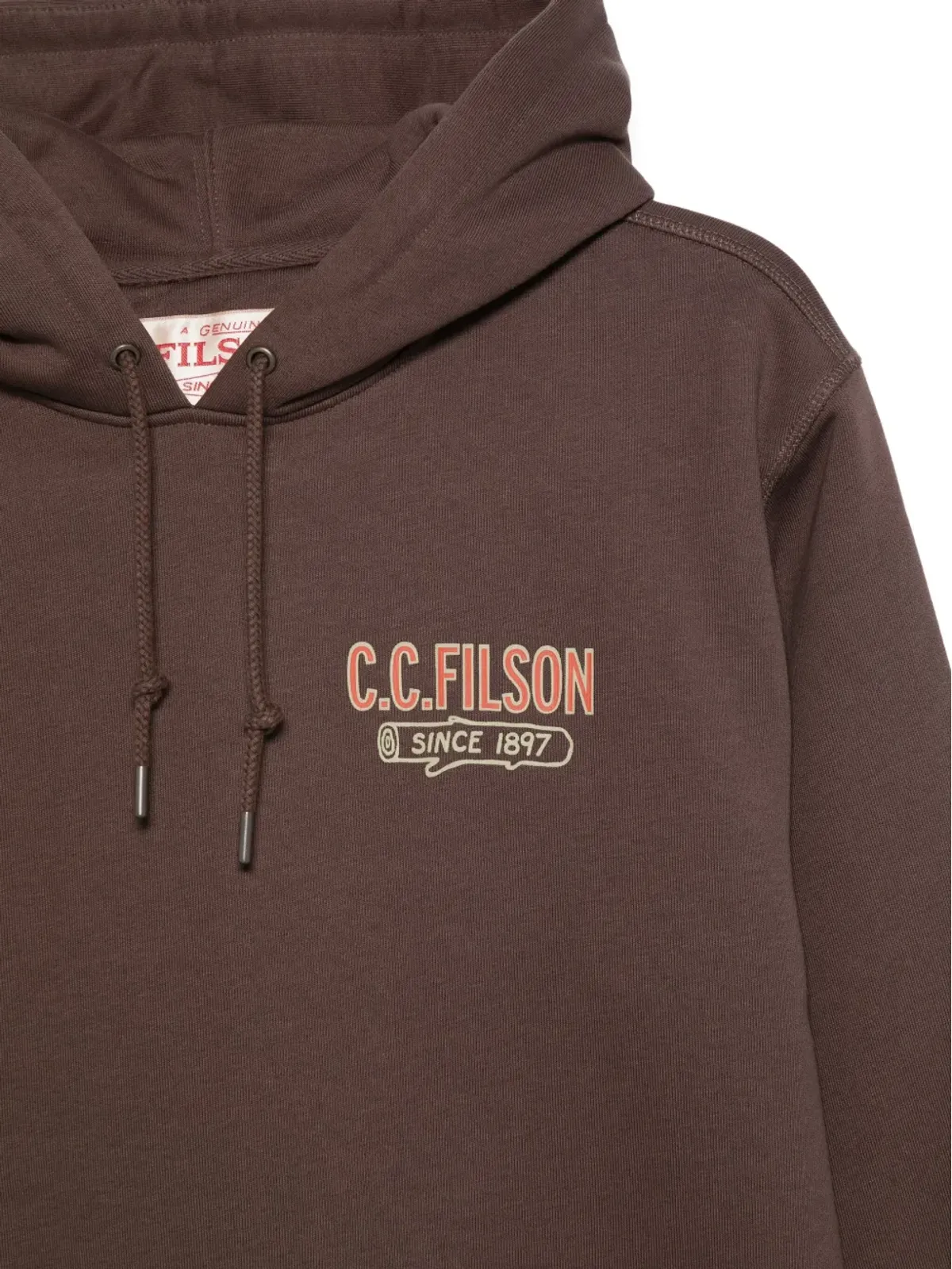Filson グラフィックプリント パーカー - ブラウン - 画像3