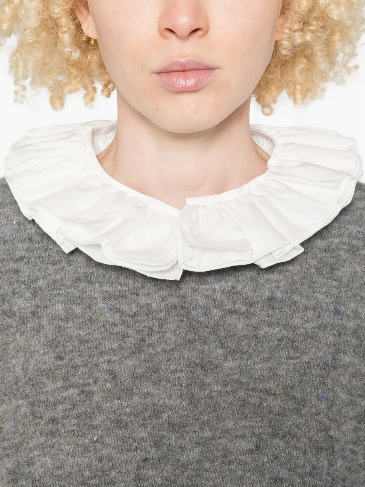 SUSANNE BOMMER ラッフルカラーシャツ - 画像5