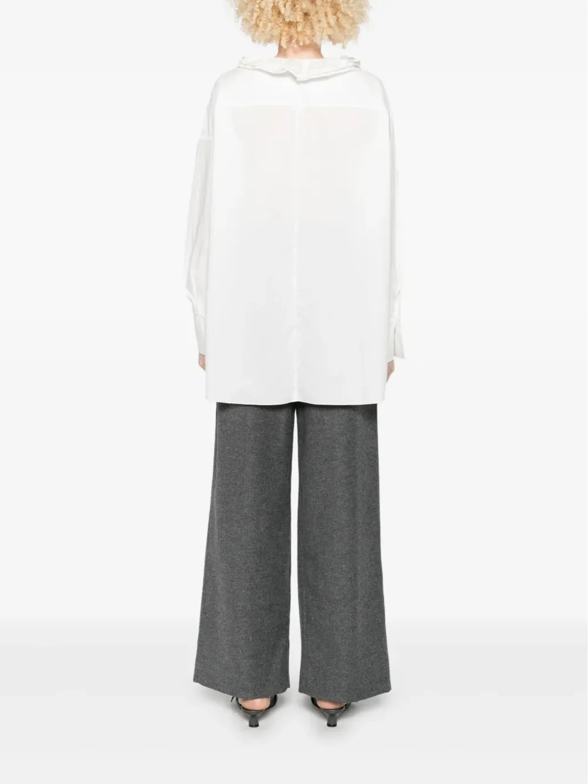 SUSANNE BOMMER ラッフルカラーシャツ - 画像4