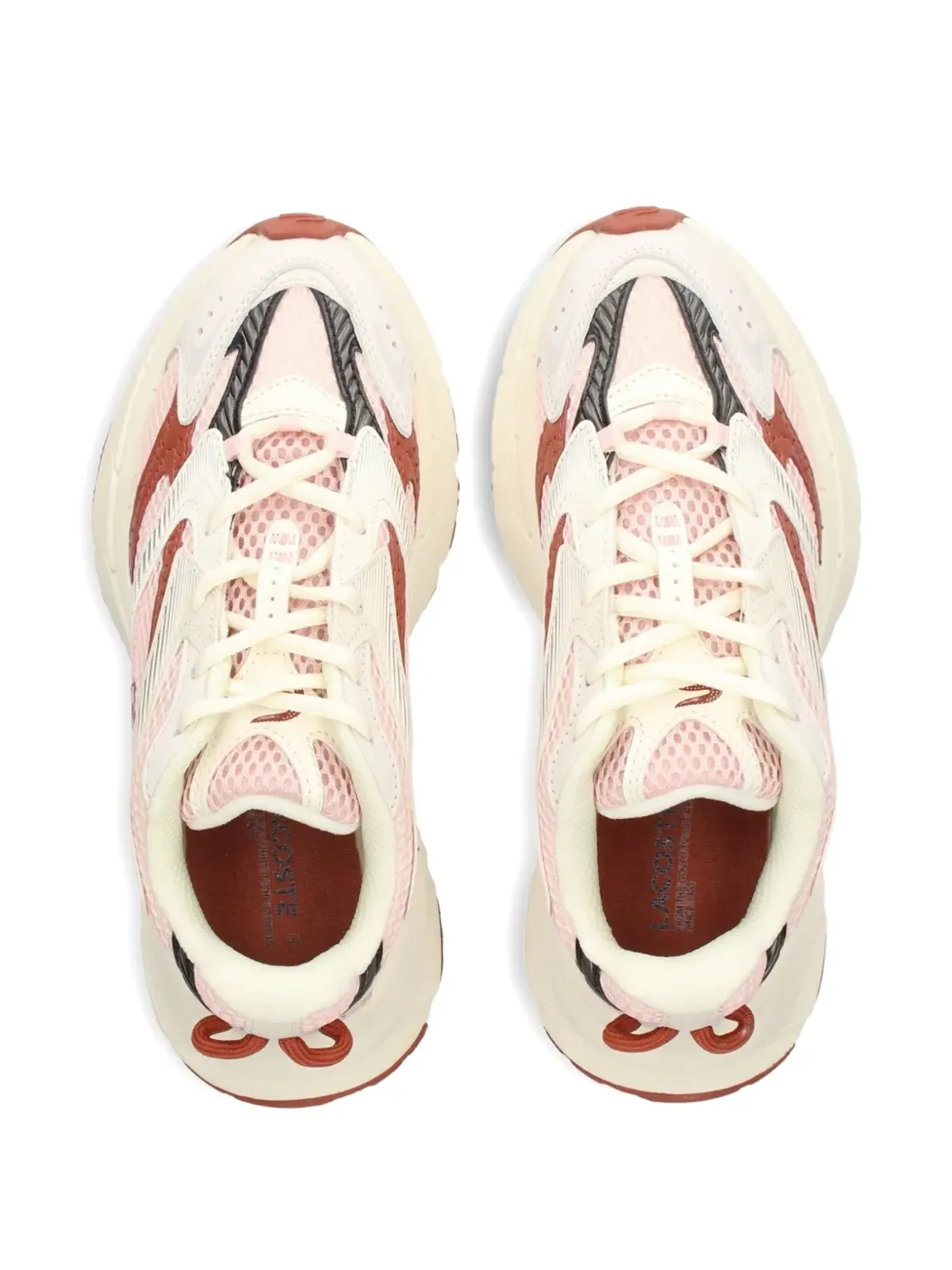 Lacoste ネオショット225 メッシュパネルスニーカー - ピンク - 画像3