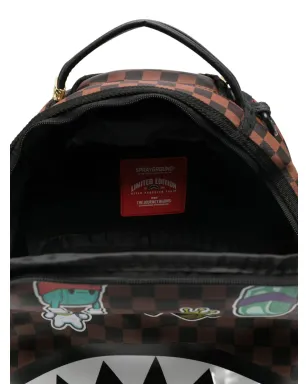 sprayground kid シャークマウス チェック柄バックパック（ブラウン） - サムネイル4