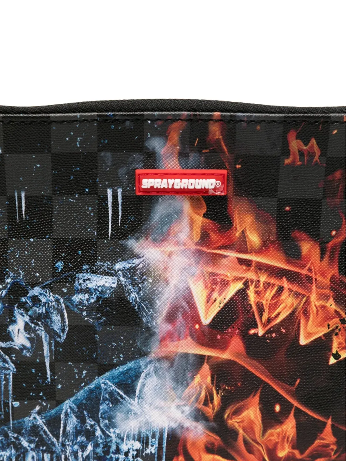 Sprayground Fire & Ice Shark Cross Body Bag - Black - 画像3